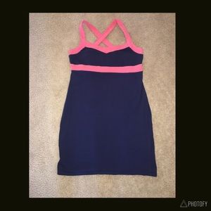Xhilaration Navy/Coral Dress, Jr. LRG